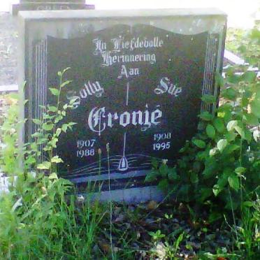 CRONJE Solly 1907-1988 &amp; Sue 1908-1995