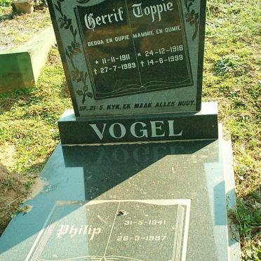 VOGEL Gerrit 1911-1989 &amp; Toppie 1918-1999