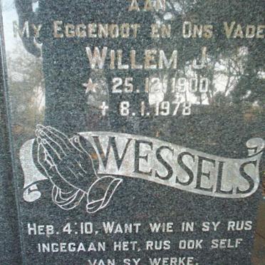 WESSELS Willem J. 1900-1978