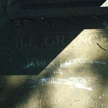 GRANGE James Francois, le 1898-1979