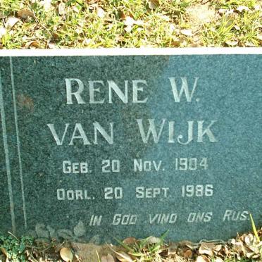 WIJK Rene W., van 1904-1986