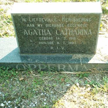 OPPERMAN Agatha Catharina 1915-1987