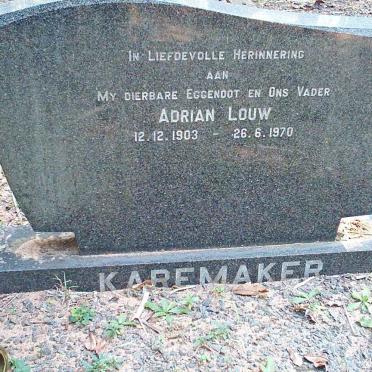 KAREMAKER Adrian Louw 1903-1970