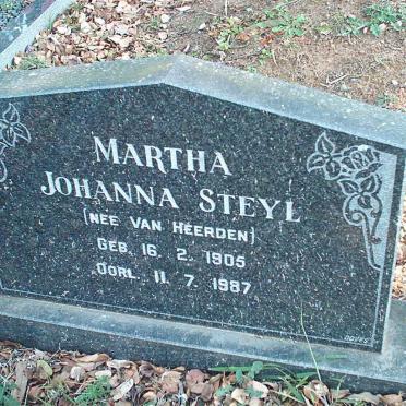 STEYL Martha Johanna nee VAN HEERDEN 1905-1987