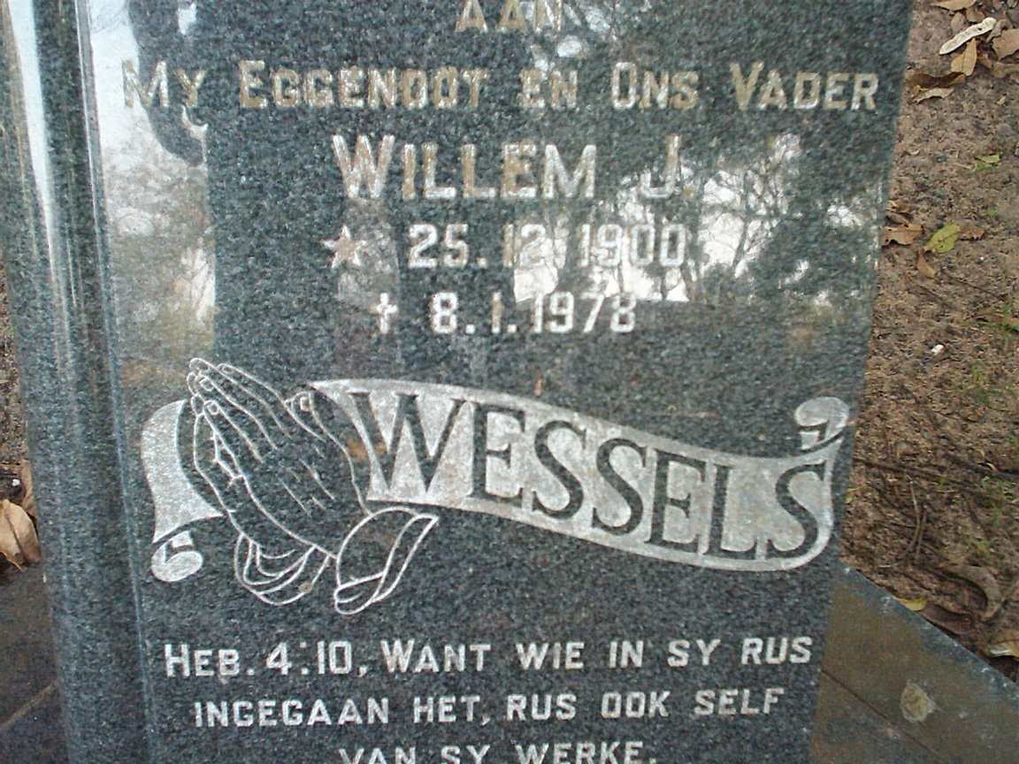 WESSELS Willem J. 1900-1978