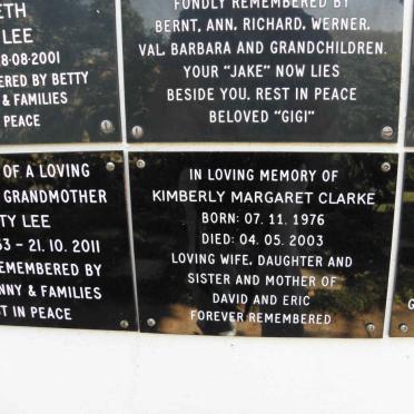 CLARKE Kimberly Margaret 1976-2003