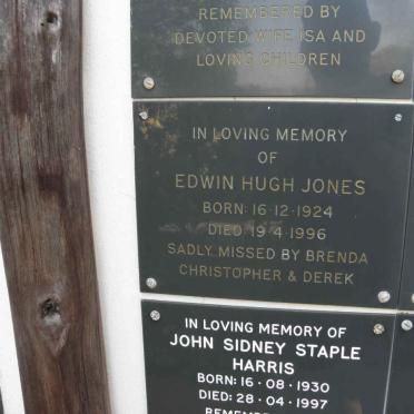 JONES Edwin Hugh 1924-1996