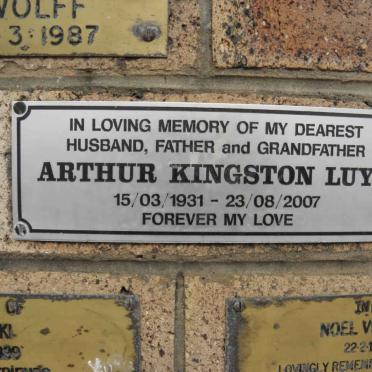 LUYT Arthur Kingston 1931-2007