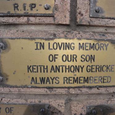 GERICKE Keith Anthony