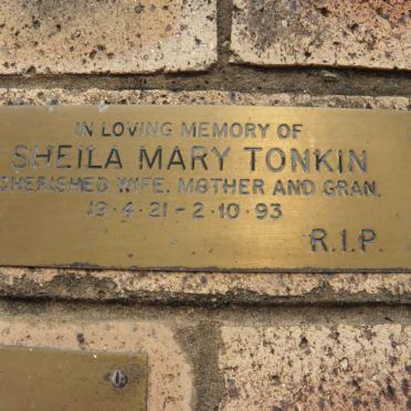 TONKIN Sheila Mary 1921-1993