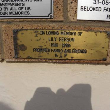 FERSON Lily 1916-1999