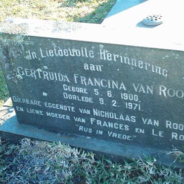 ROOYEN  Gertruida Francina, van 1900-1971