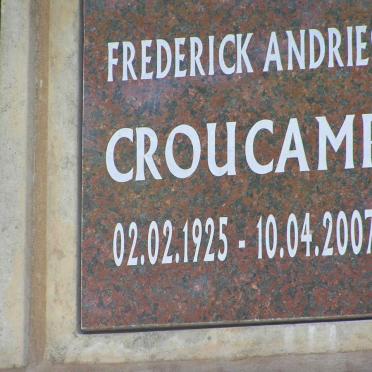 CROUCAMP Frederick Andries 1925-2007