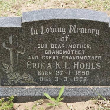 HOHLS Erika K.L. 1890-1986