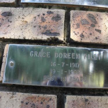 RILEY Grace Doreen 1917-1997