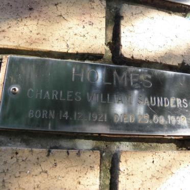 HOLMES Charles William Saunders 1921-1992