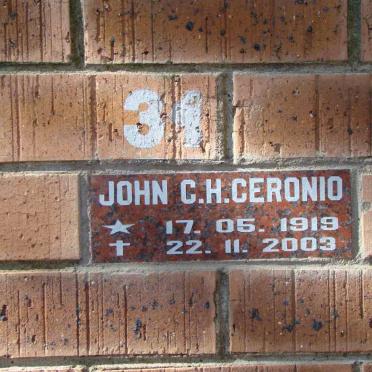 CERONIO John C.H. 1919-2003