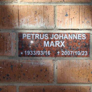 MARX Petrus Johannes 1933-2007