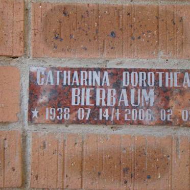 BIERBAUM Catharina Dorothea 1938-2006