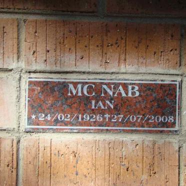 McNAB Ian 1926-2008