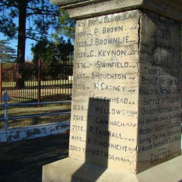 Kwazulu-Natal, DUNDEE, Swedish Lutheran/ Ebenezer Church, Anglo Boer War cemetery