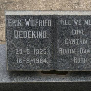 DEDEKIND Erik Wilfried 1925-1984