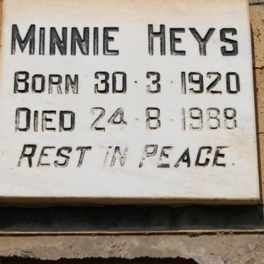 HEYS Minnie 1920-1988