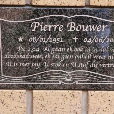 BOUWER Pierre 1951-2015