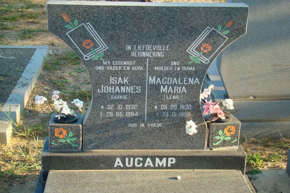 AUCAMP Isak Johannes 1932-1994 &amp; Magdalena Marie 1930-1996