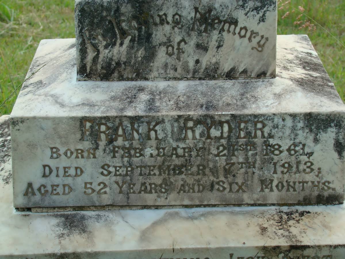 RYDER Frank 1861-1913