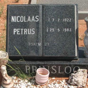 PRINSLOO Nicolaas Petrus 1922-1983
