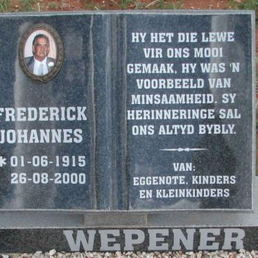 WEPENER Frederick Johannes 1915-2000