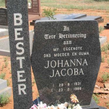 BESTER Johanna Jacoba 1931-1986