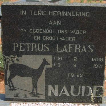 NAUDE Petrus Lafras 1908-1971