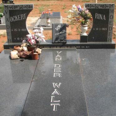 WALT Ockert, van der 1923-199? &amp; Rina 1923-