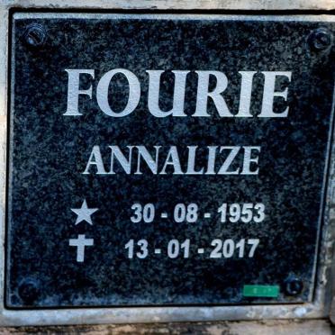 FOURIE Annalize 1953-2014