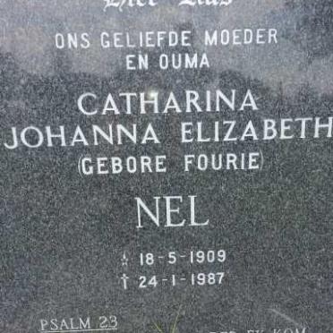 NEL Catharina Johanna Elizabeth nee FOURIE 1909-1987