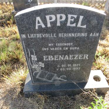 APPEL Ebenaezer 1921-1997