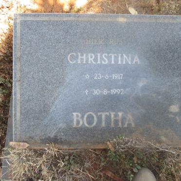 BOTHA Christina 1917-1992