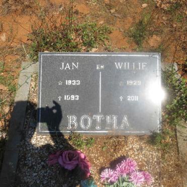 BOTHA Jan 1933-1993 & Willie 1929-2011