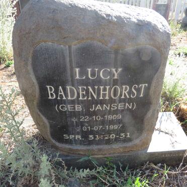 BADENHORST Lucy nee JANSEN 1909-1997