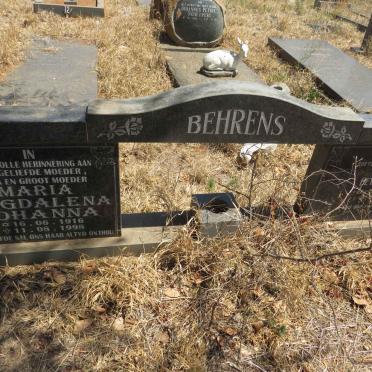 BEHRENS Beyers 1915-1984 & Maria Magdalena Johanna 1916-1998 _1
