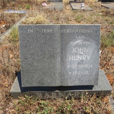 BARNARD John Henry 1935-1993