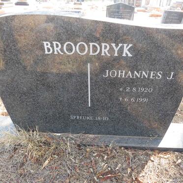BROODRYK Johannes J. 1920-1991