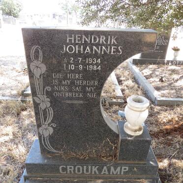 CROUKAMP Hendrik Johannes 1934-1984