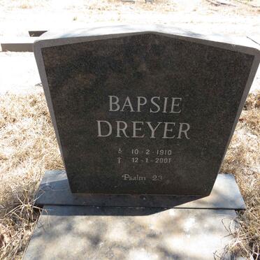 DREYER Bapsie 1910-2001
