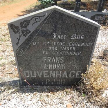 DUVENHAGE Frans Hendrik 1911-1985