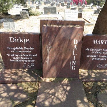 DALING Marten 1918-1984 & Dirkje 1928-2015