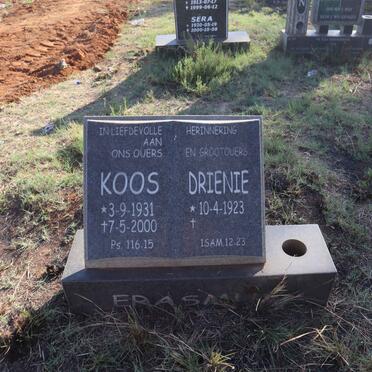 ERASMUS Koos 1931-2000 & Drienie 1923-