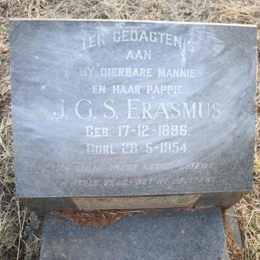 ERASMUS J.G.S. 1896-1954